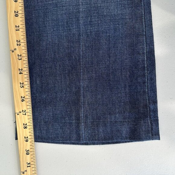 7 For All Mankind Dojo Original Trouser Flare Jean Blue Size 31x29 - Picture 9 of 11